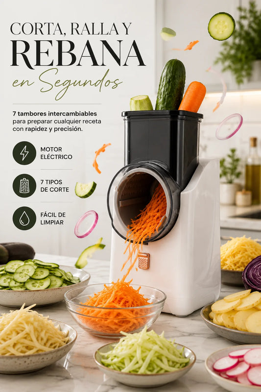 Rallador y Rebanador Electric De Verdura